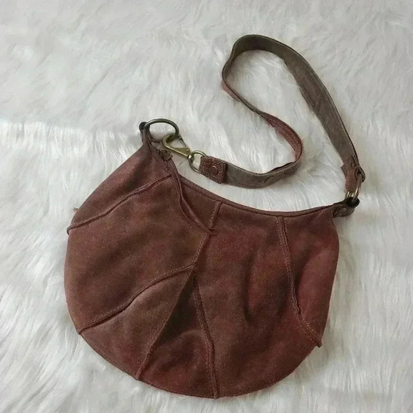 Lucky Brand Y2K Brown Leather Shoulder Bag - Picture 6 of 15